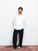 White Henley Knitwear